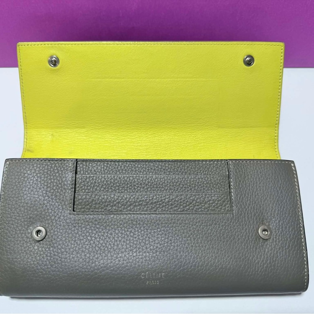 Celine Yellow and Gray Leather Accessory - Picture 2 of 7